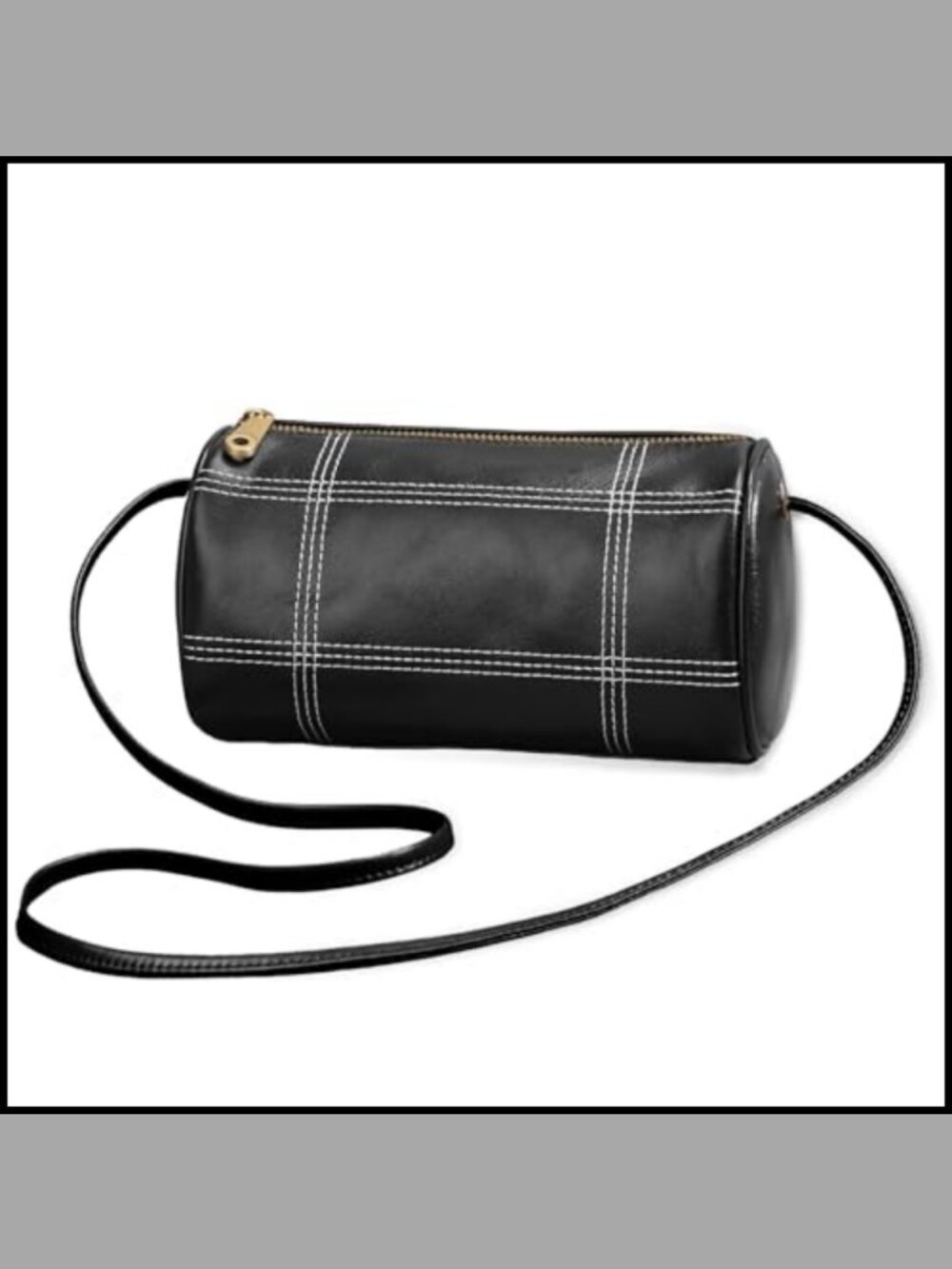 Genuine Leather Crossbody Bag Small Shoulder Purse Adjustable Strap